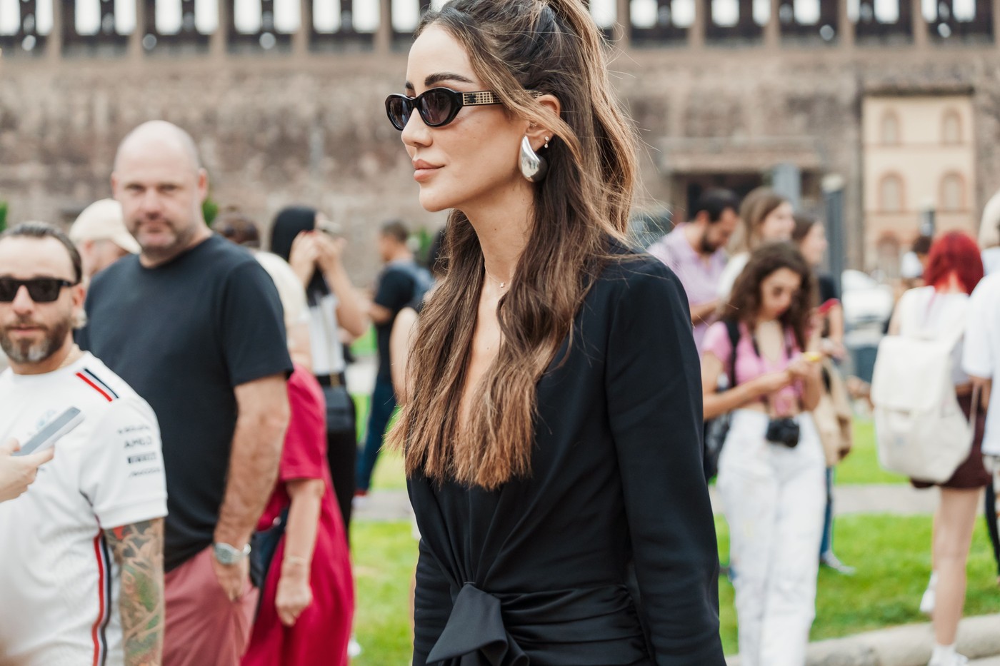 Alberta Ferretti Show, Street Style, Spring Summer 2024, Milan Fashion Week, Italy - 20 Sep 2023