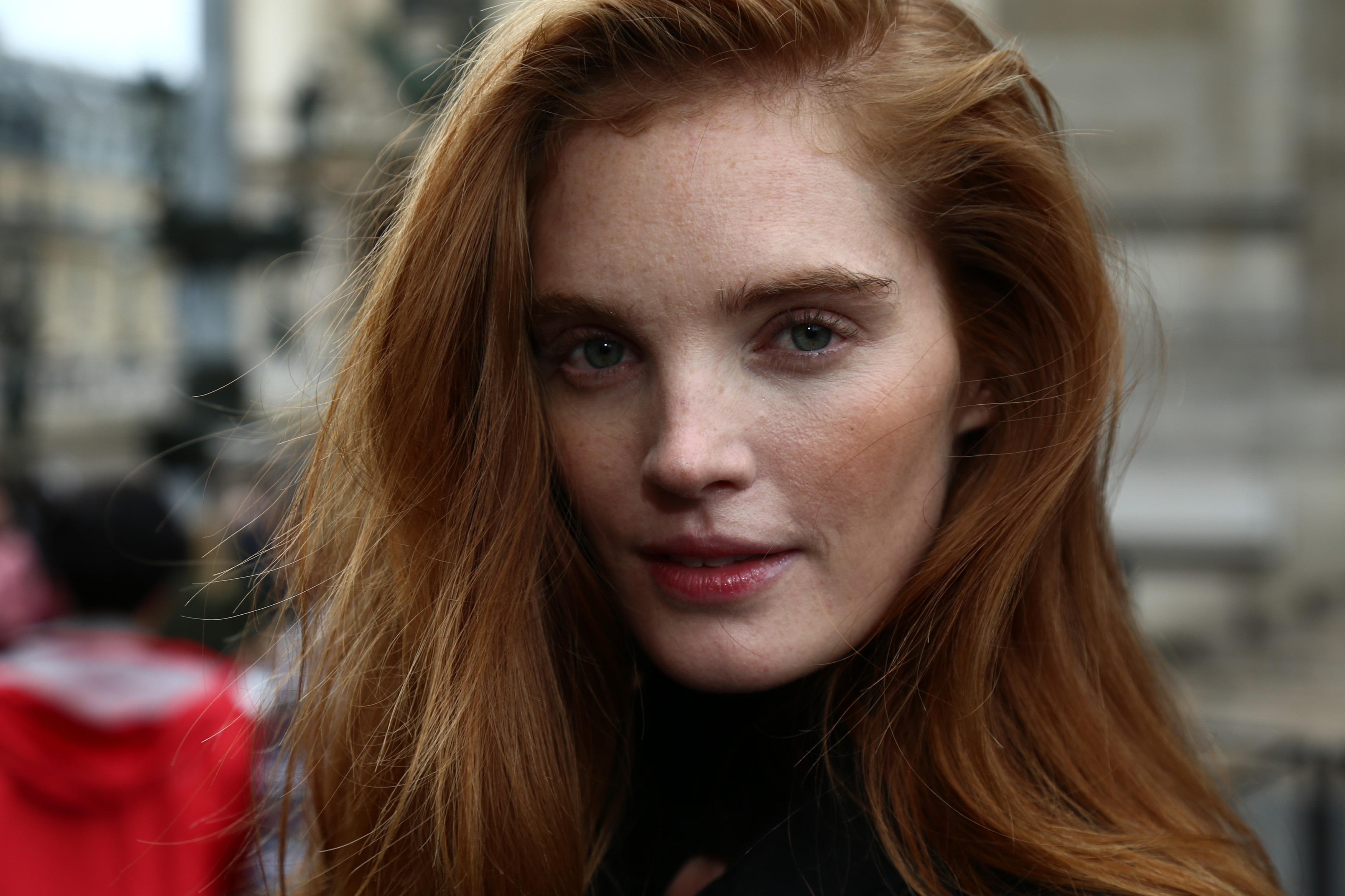 Celebrities and models at the Balmain Fashion Show in Paris