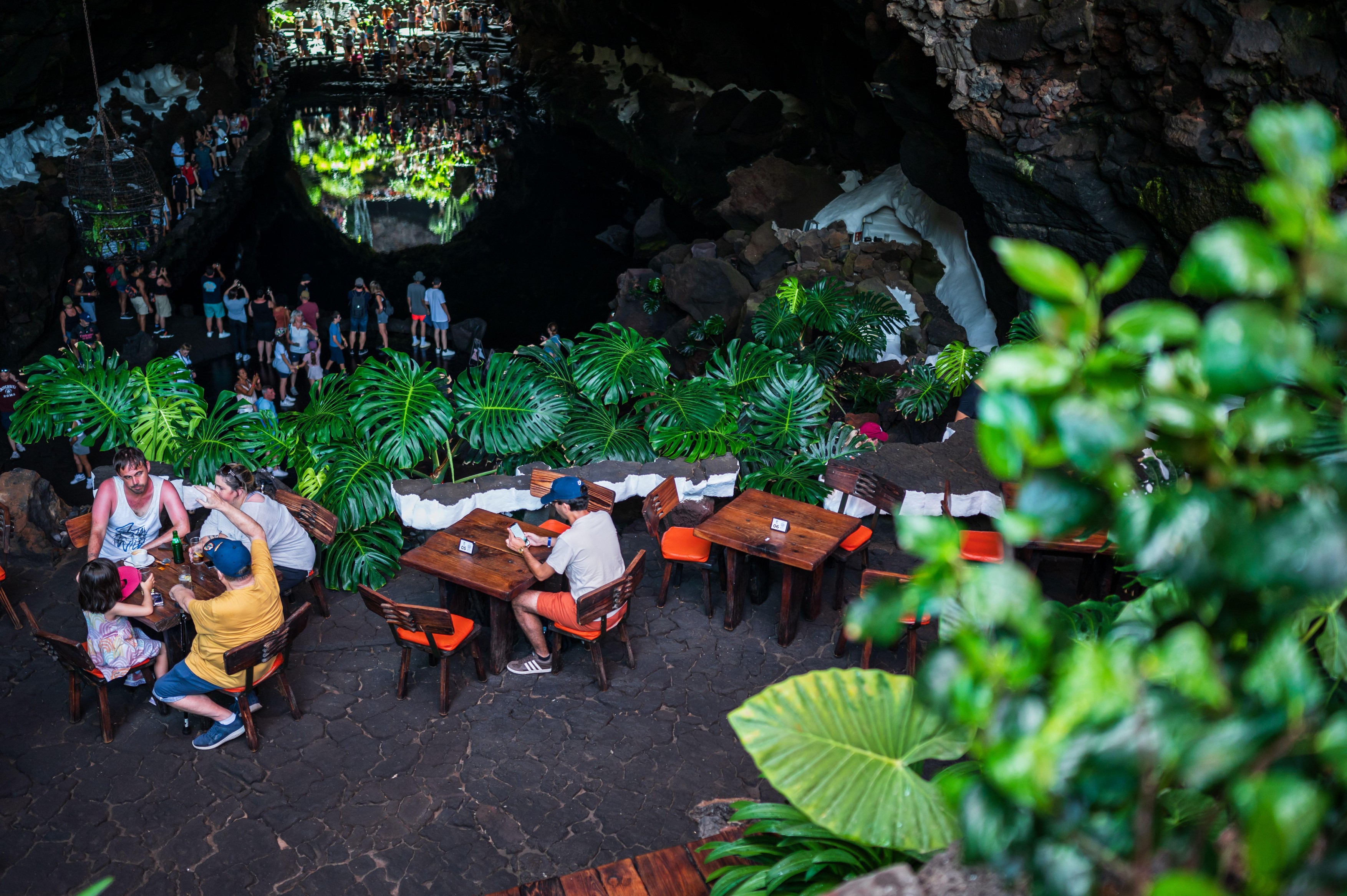 Cafe at Jameos del Agua