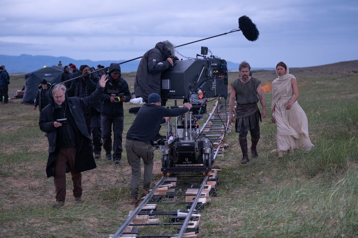 CHRISTOPHER NOLAN, MATT DAMON and ZENDAYA in THE ODYSSEY (