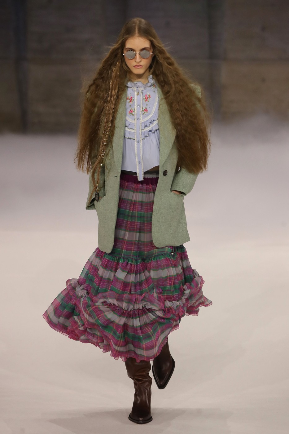 A model walks t