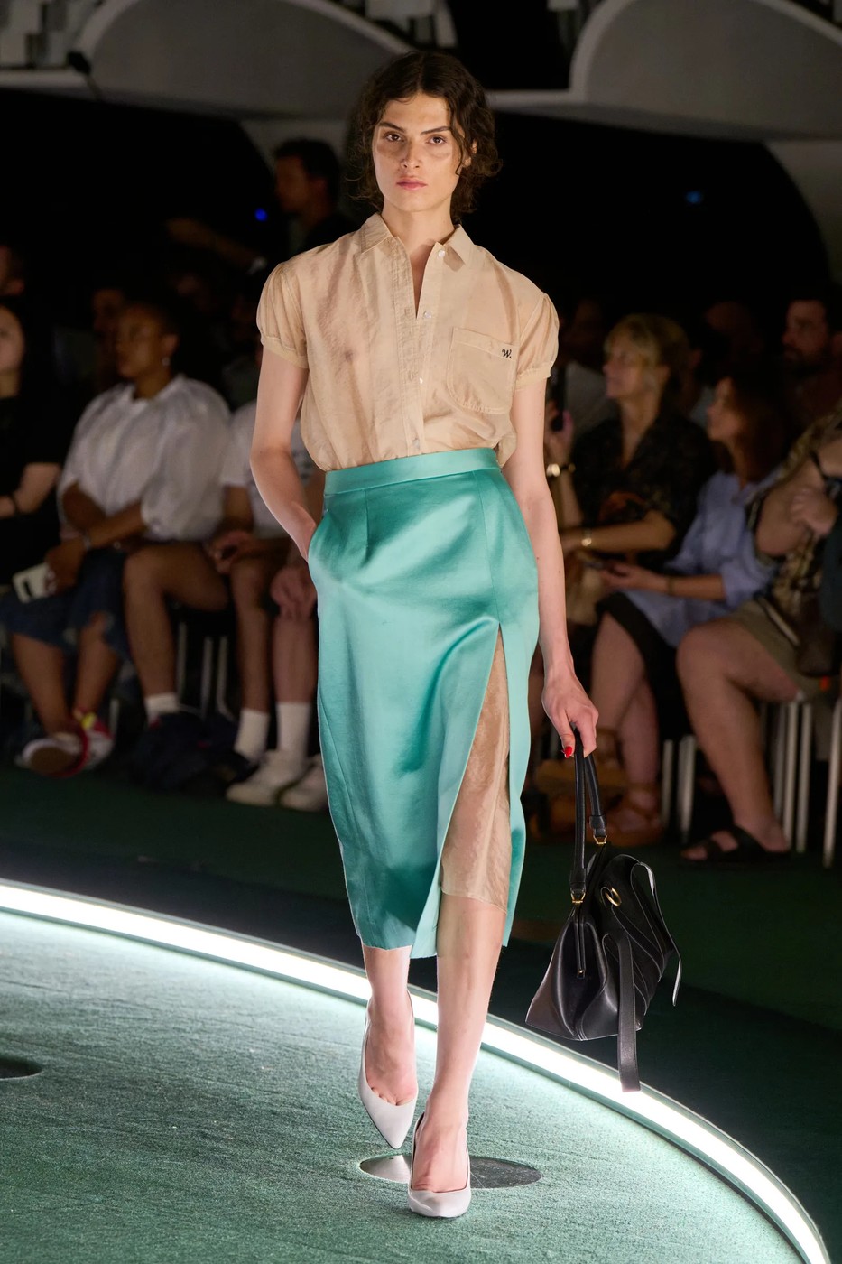 A model walks the runway during the Willy Ch