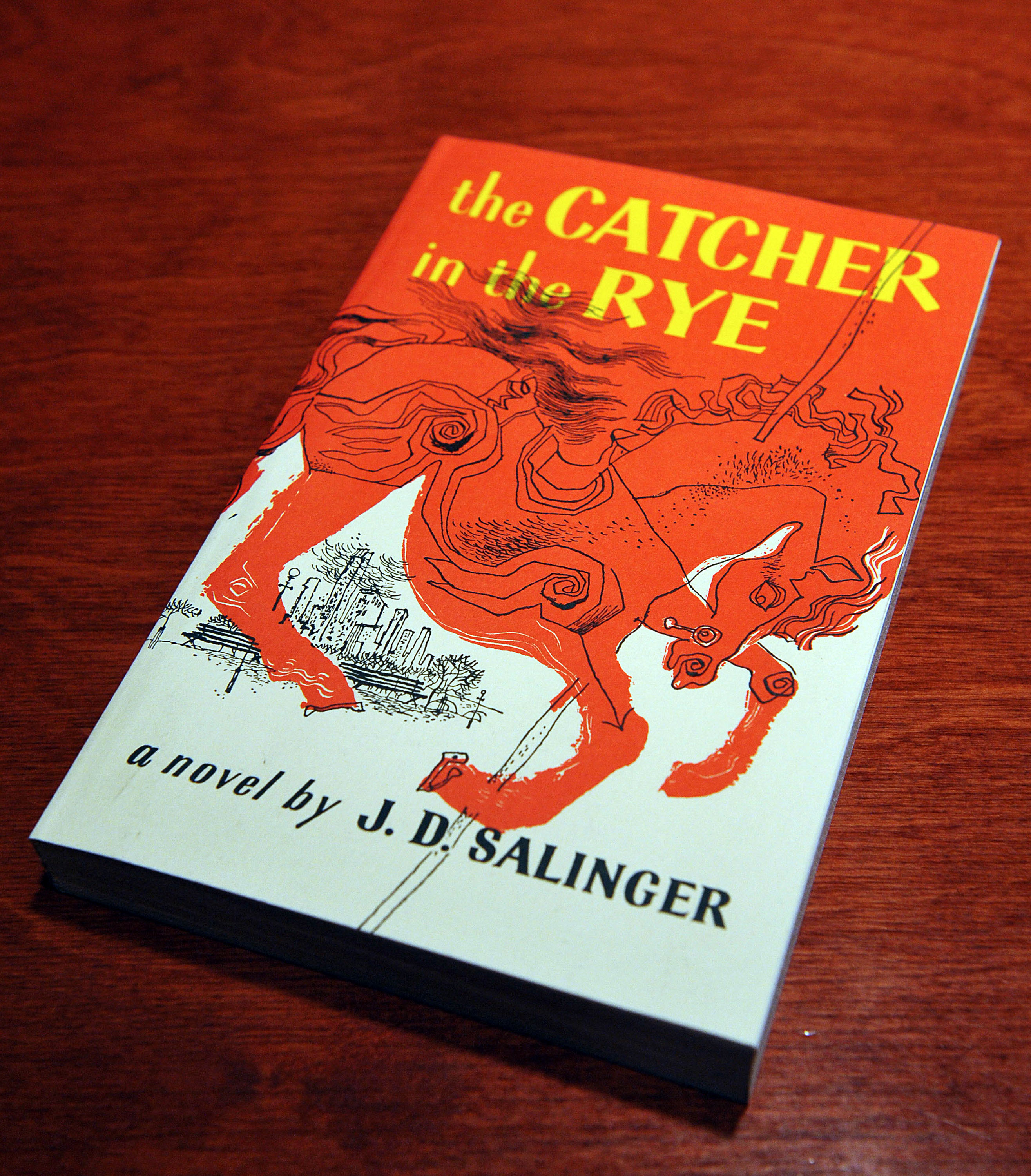 A January 28, 2010 photo shows a copies of "The Catcher in the Rye"
