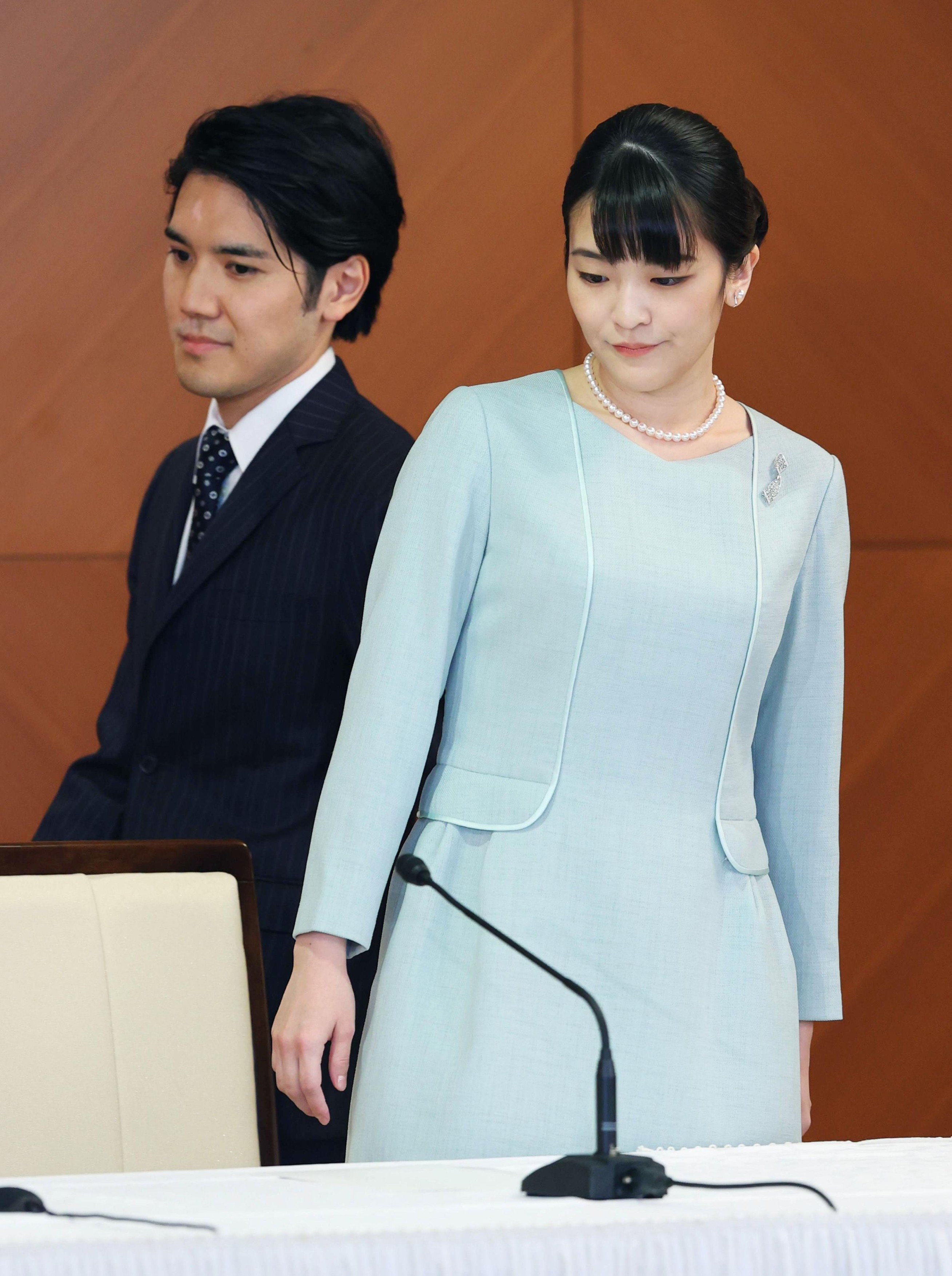 Former Japanese princess Mako and her husband Kei Komuro