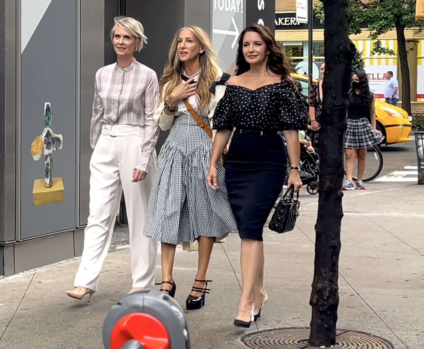 Sarah Jessica Parker, Kristin Davis and Cynthia Nixon pictured