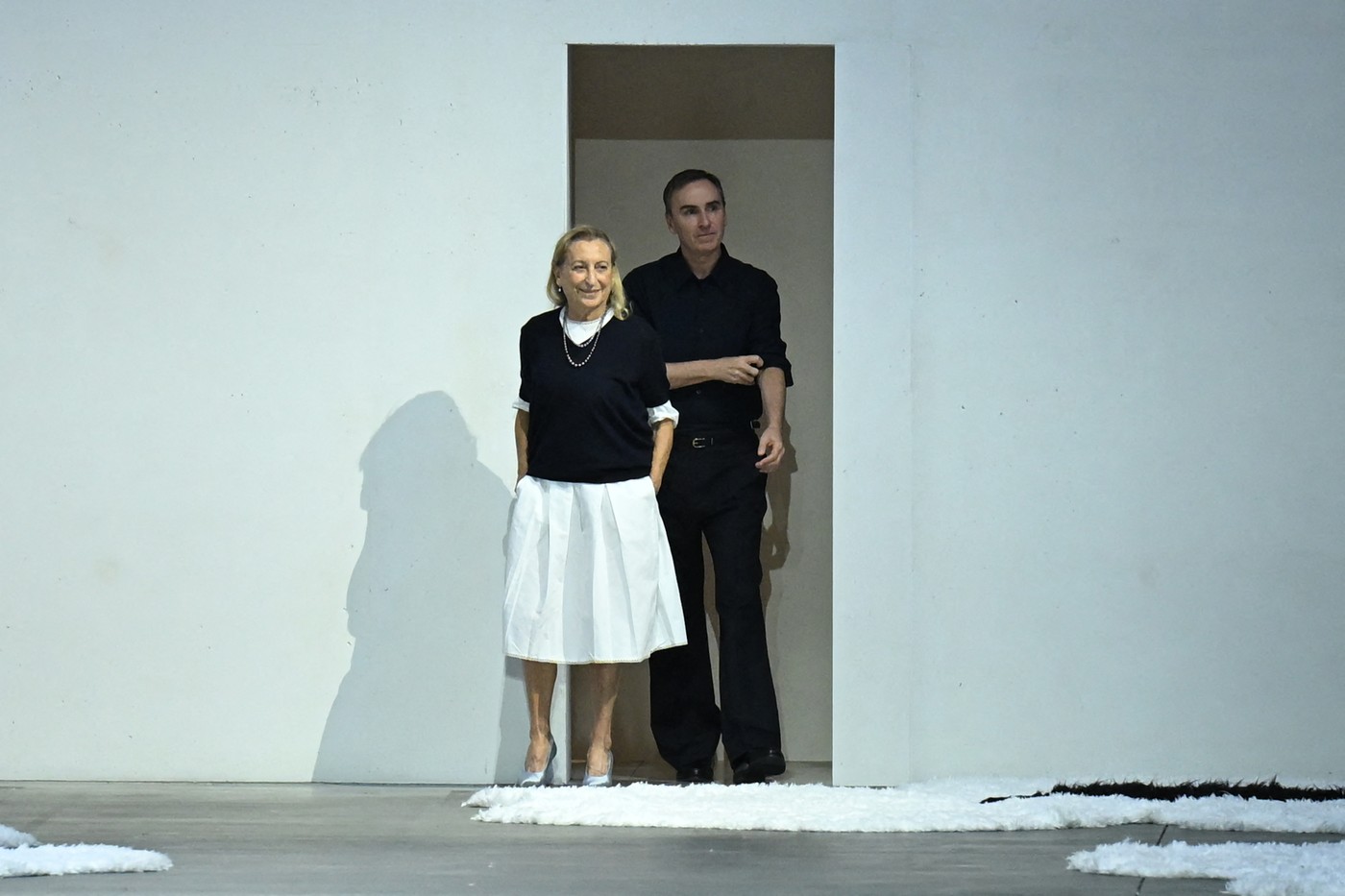 Designers Miuccia Prada a