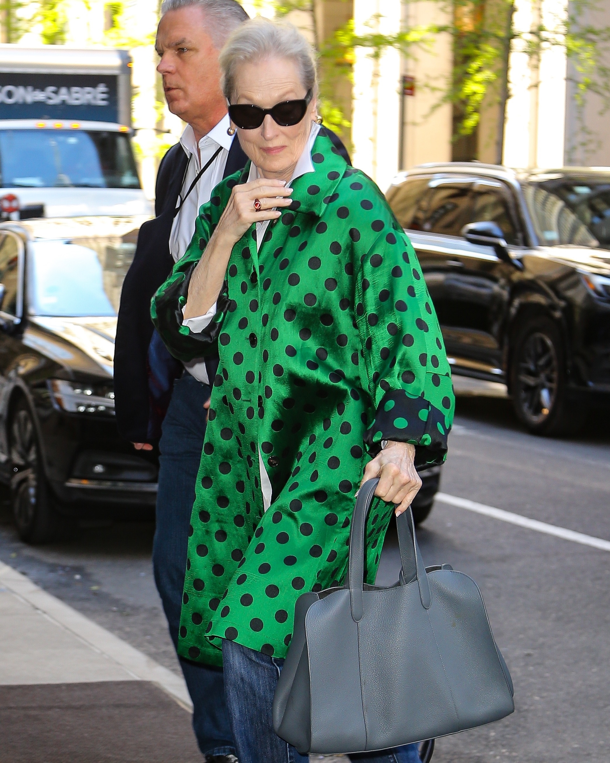 New York, NY  Meryl Streep was seen arriving at her hotel