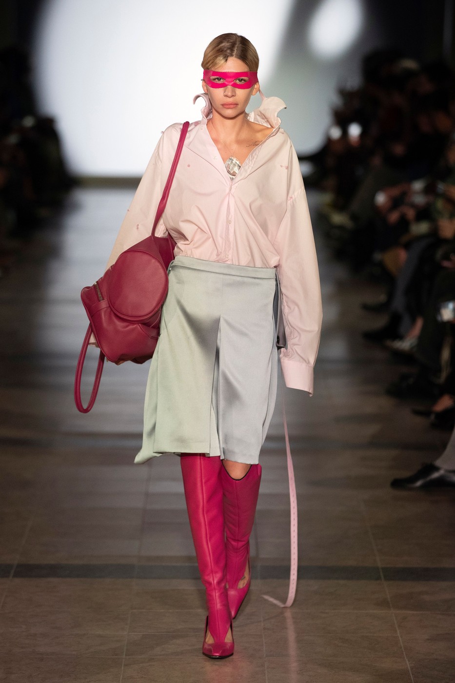 Model on the runway at the Julie Kegel