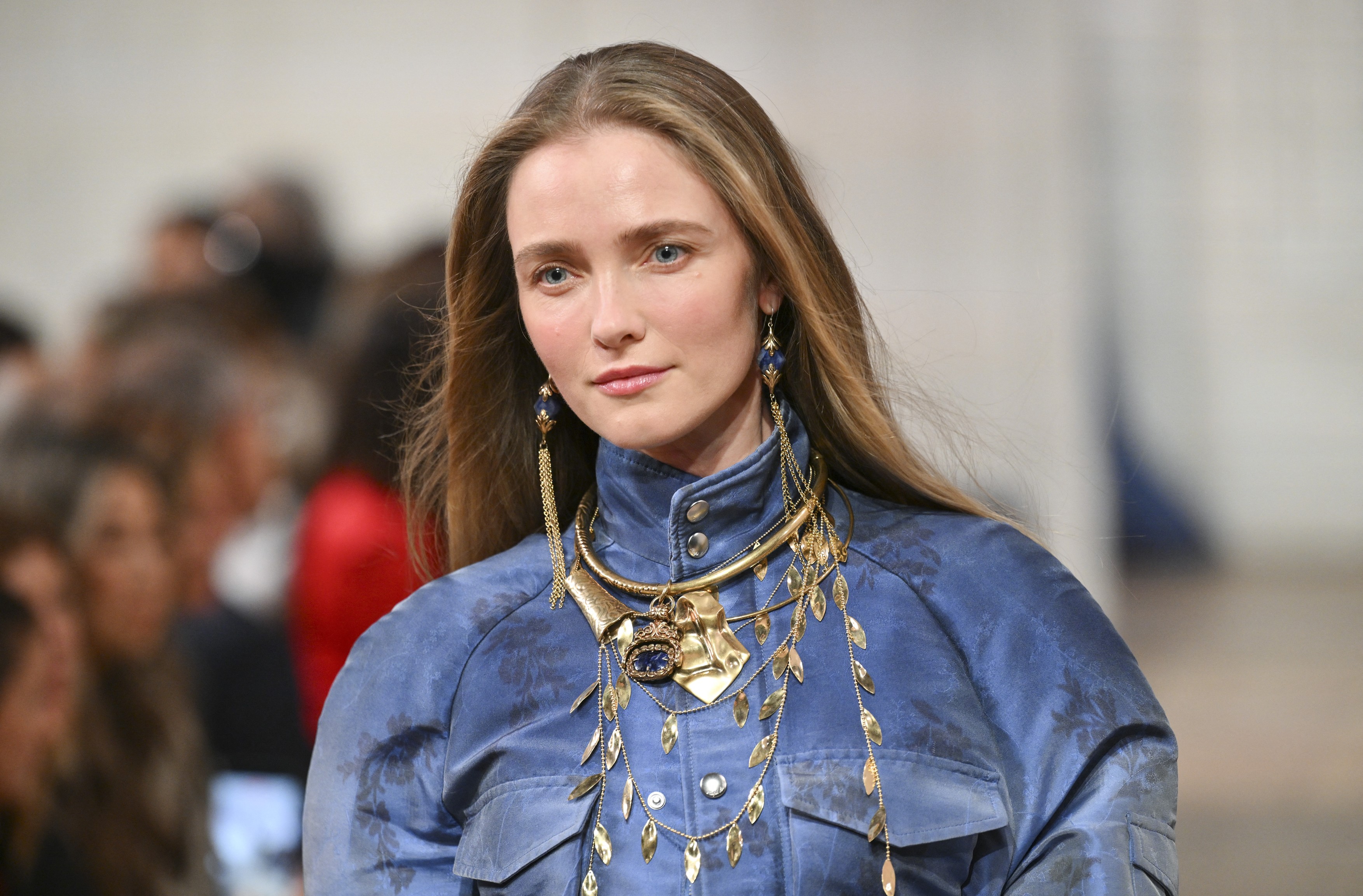 A model walks the runway during the Ralph Lauren Spring 2027