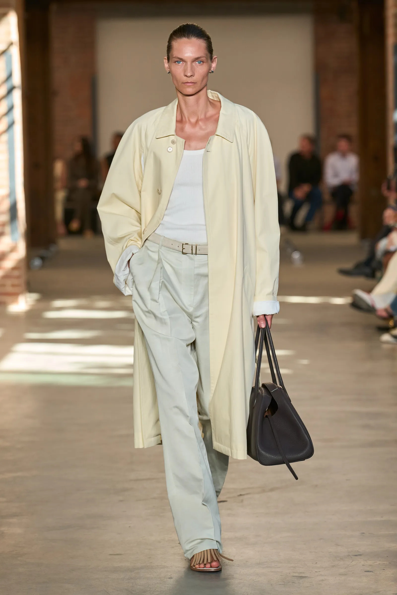 A model walks the runway for the Calvin Klein Collection