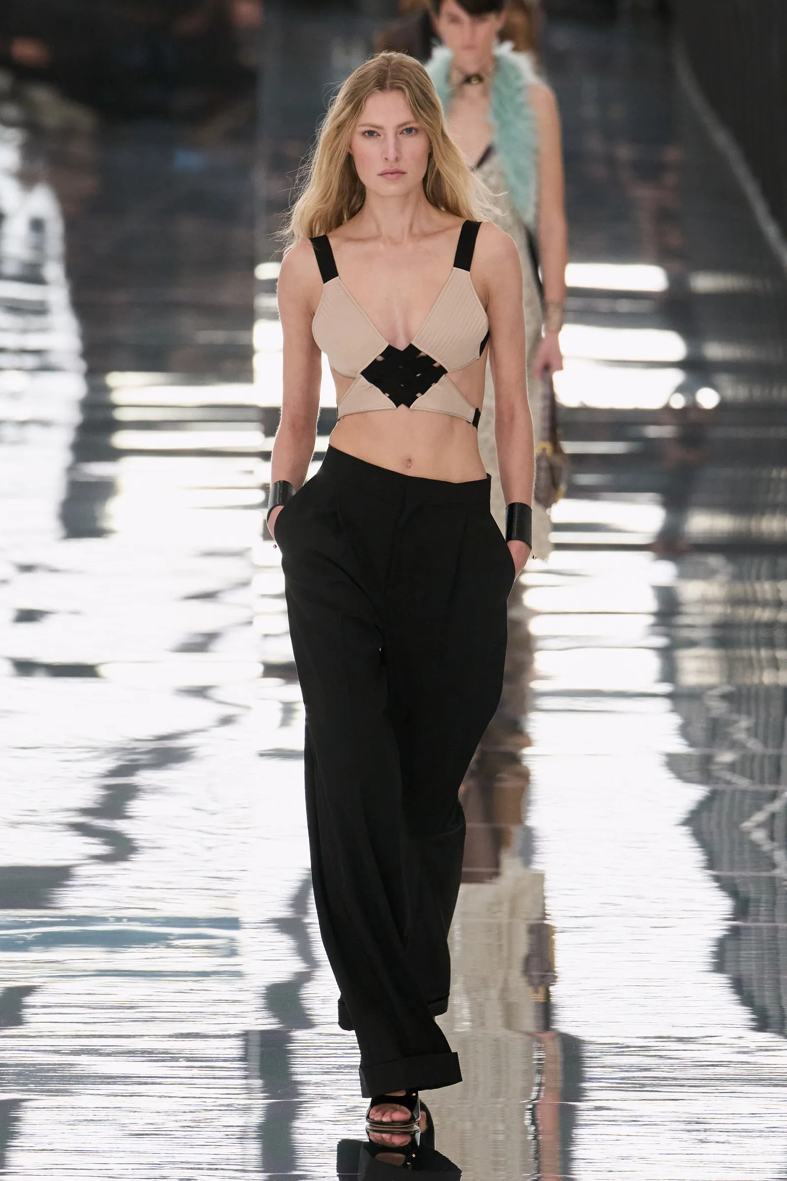 Model walk the runway at the Fendi show during Milan