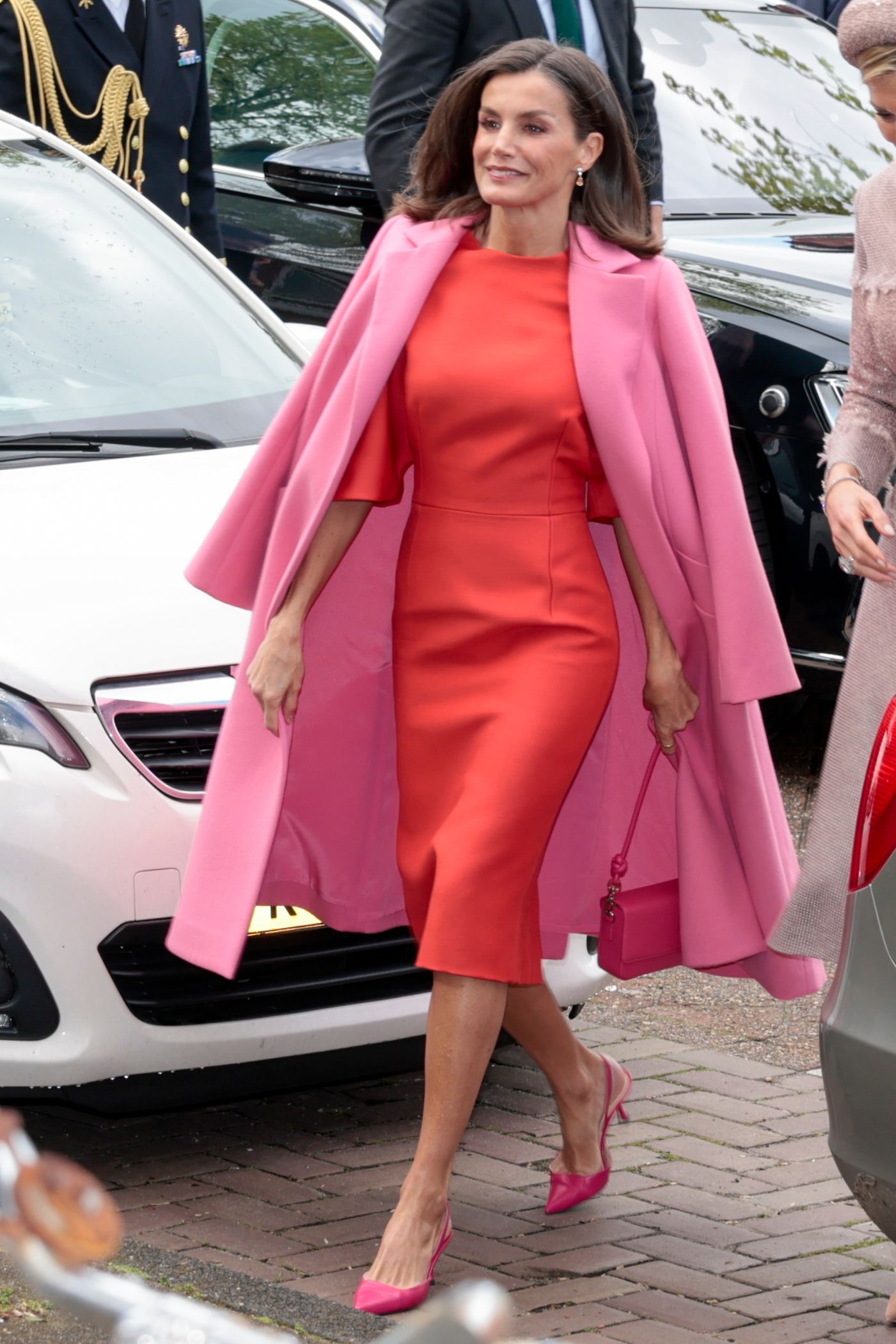 Spanish Queen Letizia during a visit to Lab6