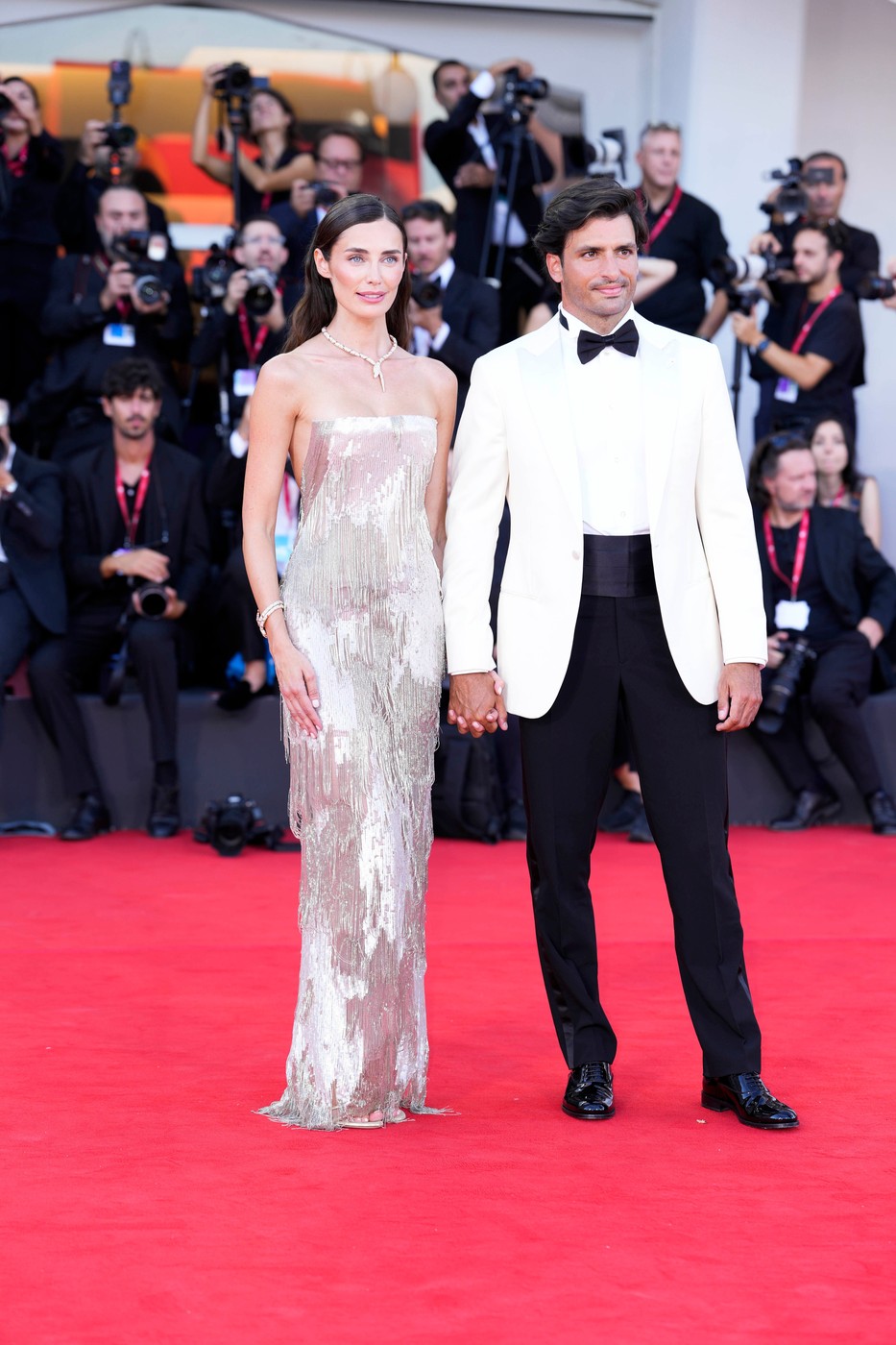 Rebecca Donaldson and Carlos Sainz