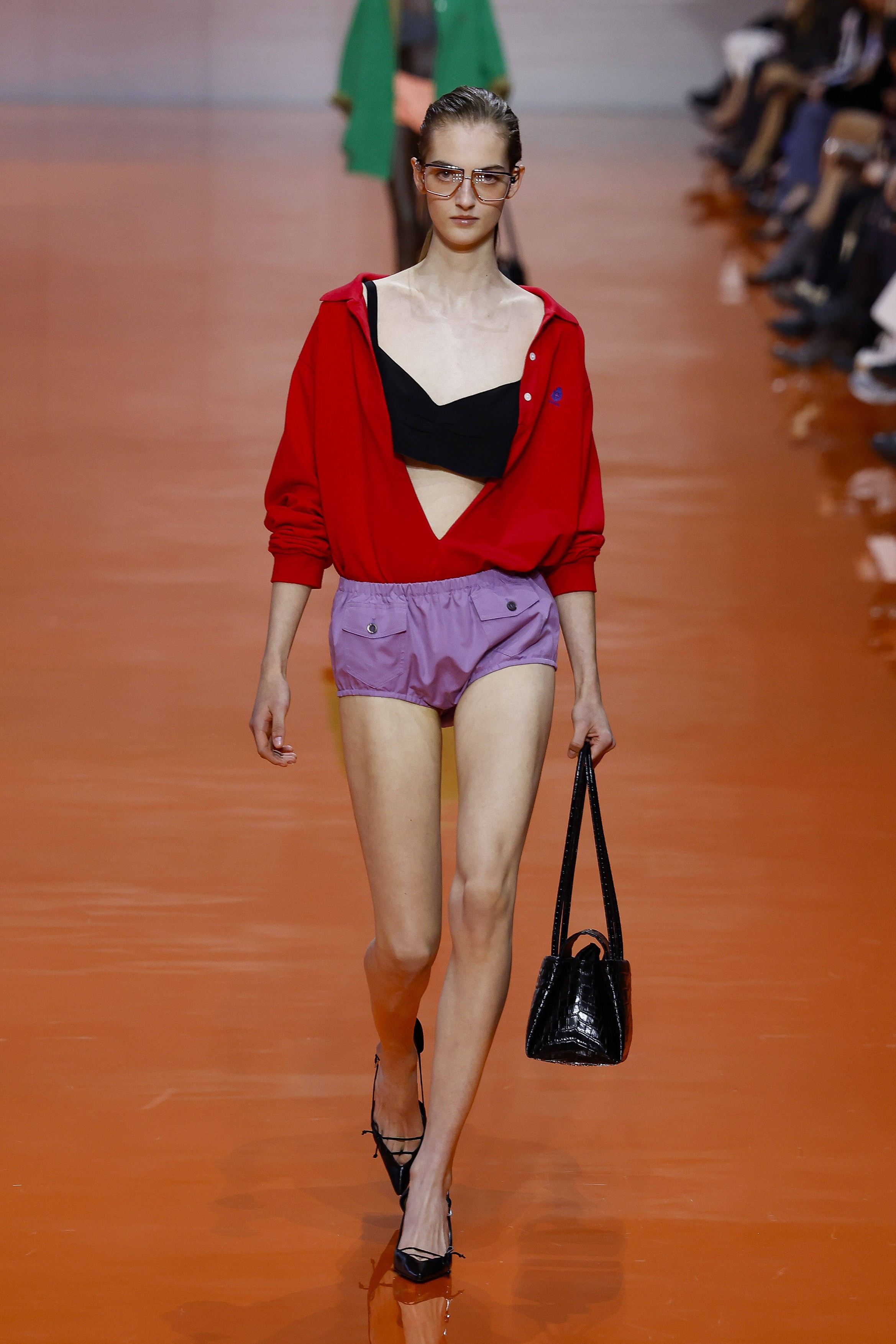 A model wearing an original creation from the Womenswear