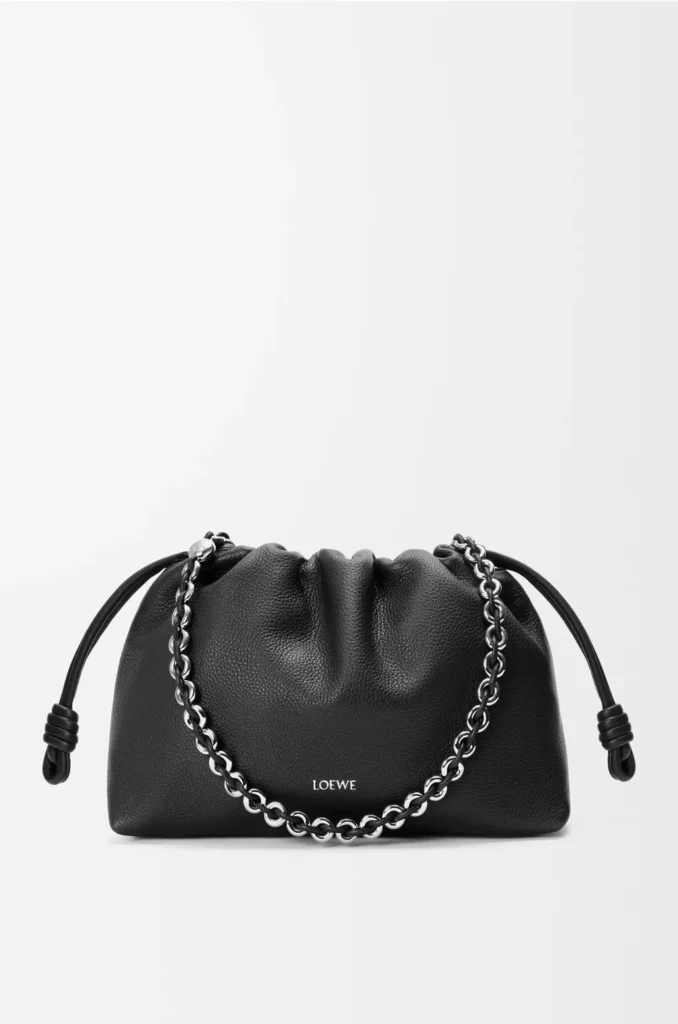 LOEWE Flamenco Leather Clutch
