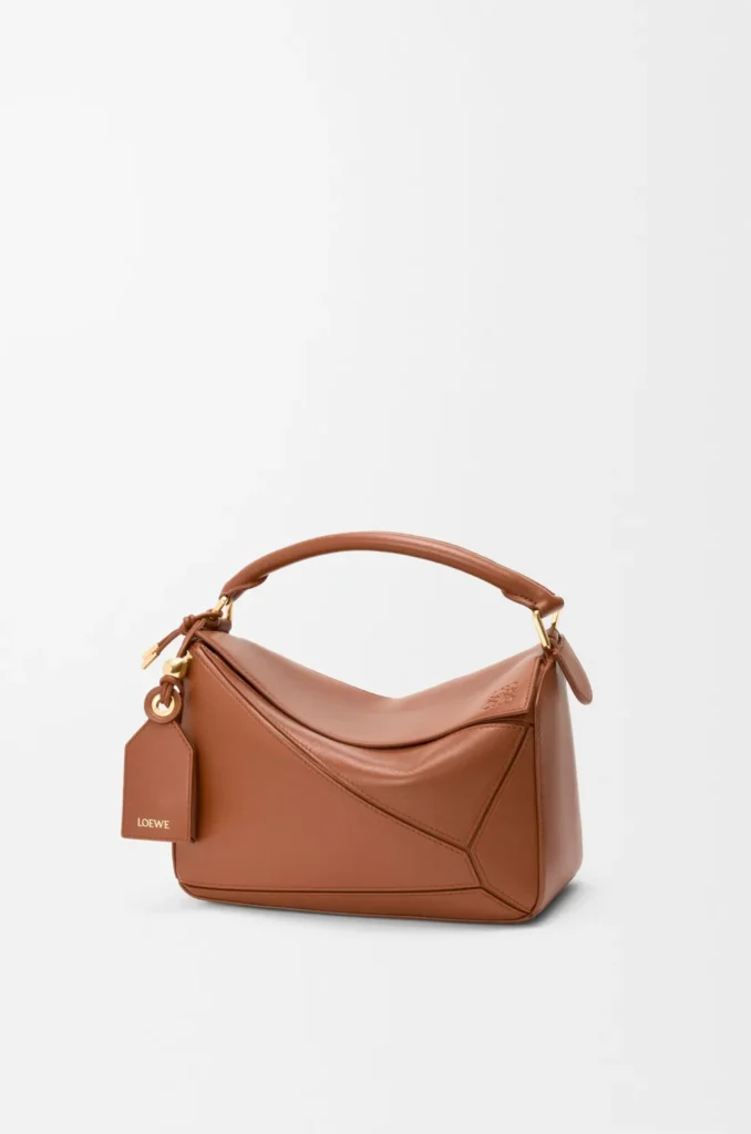 LOEWE Puzzle Edge Small Textured-Leather Shoulder Bag